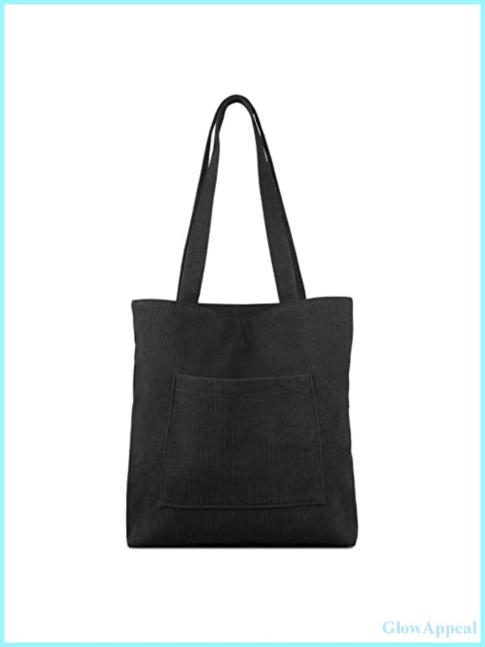 Corduroy Tote Bag with Zip, Shoulder Bag Women's Hobos Large Capacity Shopping